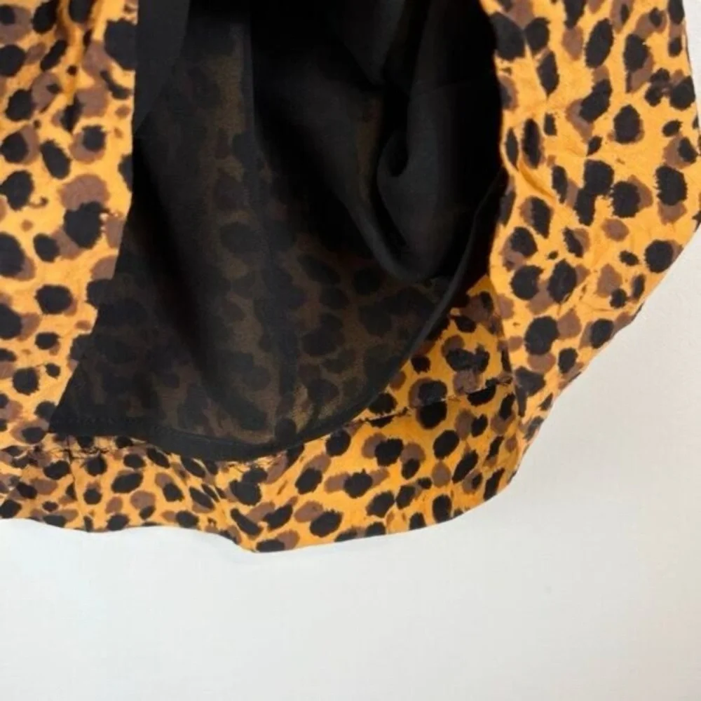 Stockholm Atelier Other Stories Womens 2 Cheetah Yellow Black Bodycon Dress - Picture 13 of 16